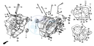 VT600C 400 drawing CRANKCASE