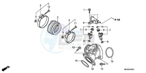 VT750CA9 KO / MK ST drawing INTAKE MANIFOLD