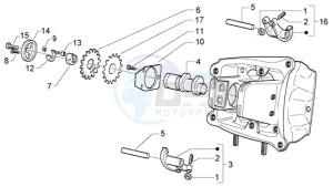 X9 500 Evolution (abs) drawing Rocker levers support