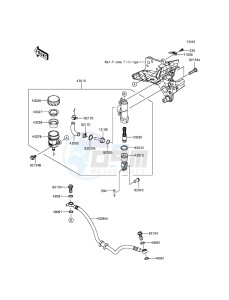 Z800 ZR800AGF FR GB XX (EU ME A(FRICA) drawing Rear Master Cylinder