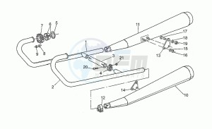 Targa 750 drawing Exhaust unit