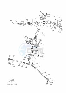 YFM450FWBD KODIAK 450 EPS (BEY3) drawing STEERING