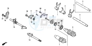 VT1100C2 drawing GEARSHIFT DRUM