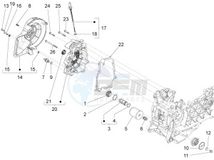 946 ARMANI 125 4T 3V ABS E3 (EMEA, APAC) drawing Flywheel magneto cover - Oil filter