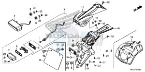 CB650FE CB650F 2ED - (2ED) drawing TAILLIGHT