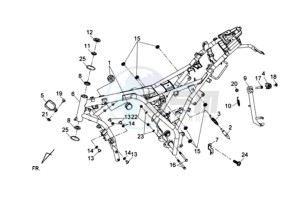 WOLF 125 EFI drawing FRAME