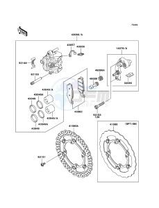 KLX450R KLX450ABF EU drawing Front Brake