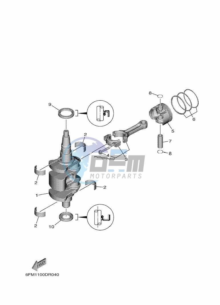 CRANKSHAFT--PISTON