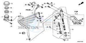 VFR1200XD CrossTourer - VFR1200X Dual Clutch 2ED - (2ED) drawing RR. BRAKE MASTER CYLINDER