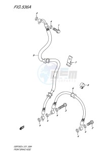 GSR750Z EU drawing FRONT BRAKE HOSE