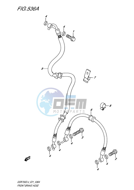 FRONT BRAKE HOSE