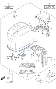 DF 150 drawing Engine Cover