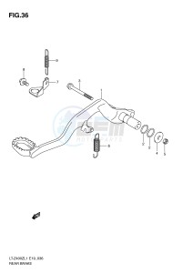 LT-Z400 (E19) drawing REAR BRAKE