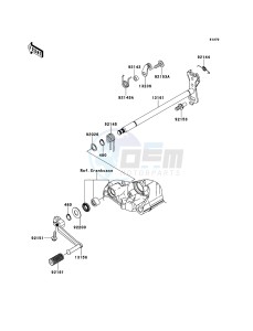 ZZR1400_ABS ZX1400FEFB FR GB XX (EU ME A(FRICA) drawing Gear Change Mechanism