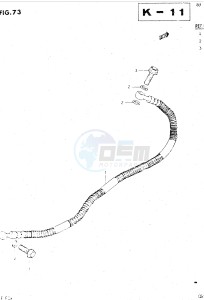 GSX500E (E39) drawing REAR BRAKE HOSE