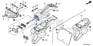 CBR600FB drawing TAILLIGHT