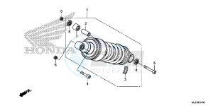 CBR650FE CBR650FE 2ED - (2ED) drawing REAR CUSHION