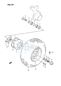 LT-F250 (E28) drawing FRONT WHEEL