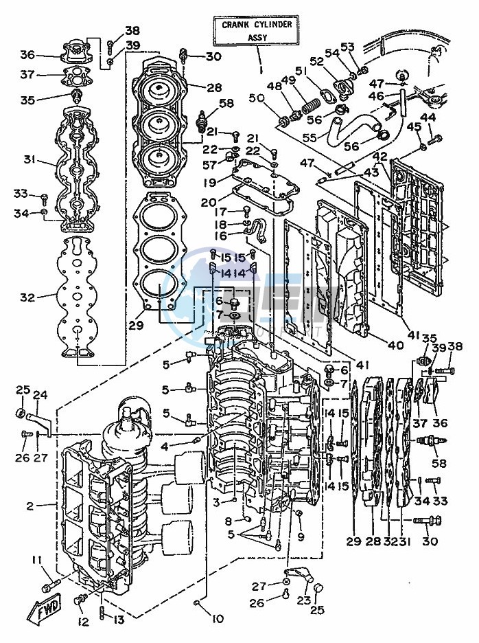 CYLINDER--CRANKCASE