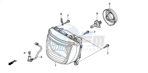 CB1300S CB1300SUPERBOLD'OR drawing HEADLIGHT (3)