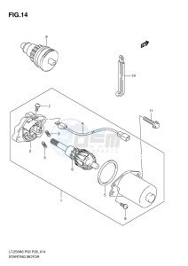 LT-Z50 (P3-P28) drawing STARTING MOTOR (MODEL K6 K7 K8)