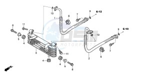 TRX450R drawing OIL COOLER