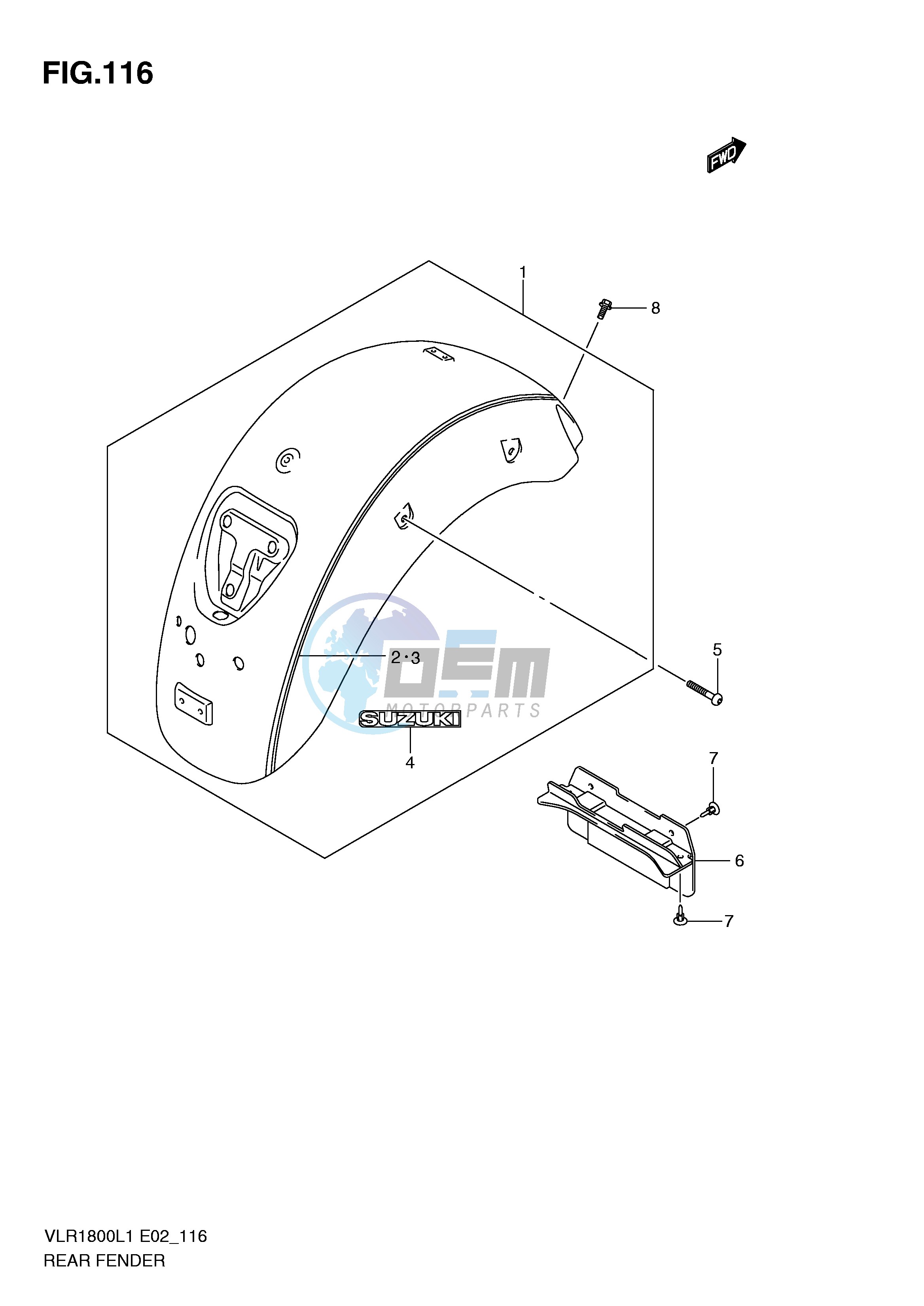 REAR FENDER (VLR1800TL1 E24)