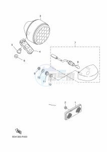 XSR700 MTM690D-U (BJY1) drawing TAILLIGHT