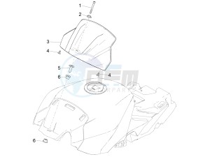 RSV4 1000 RR Racer Pack 2015 drawing Tank cover