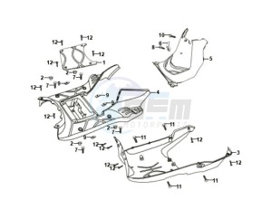 ORBIT 50 drawing FOOTREST / FRAME COWLING