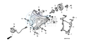 CB1000RB drawing HEADLIGHT