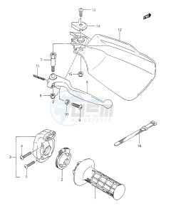 DR350 (E28) drawing RIGHT KNUCKLE COVER