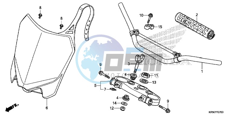 HANDLE PIPE/ TOP BRIDGE