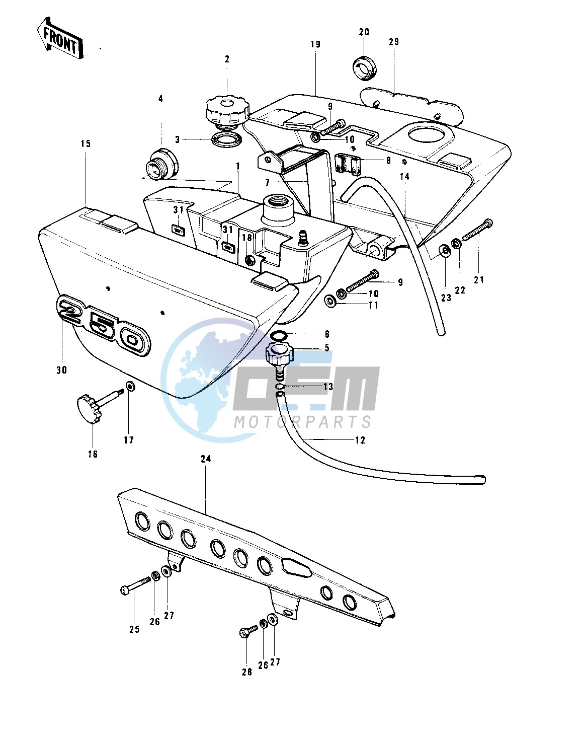 SIDE COVERS_OIL TANK_CHAIN COVER -- S1-A- -