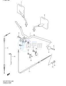 UC125 (E2) drawing HANDLEBAR