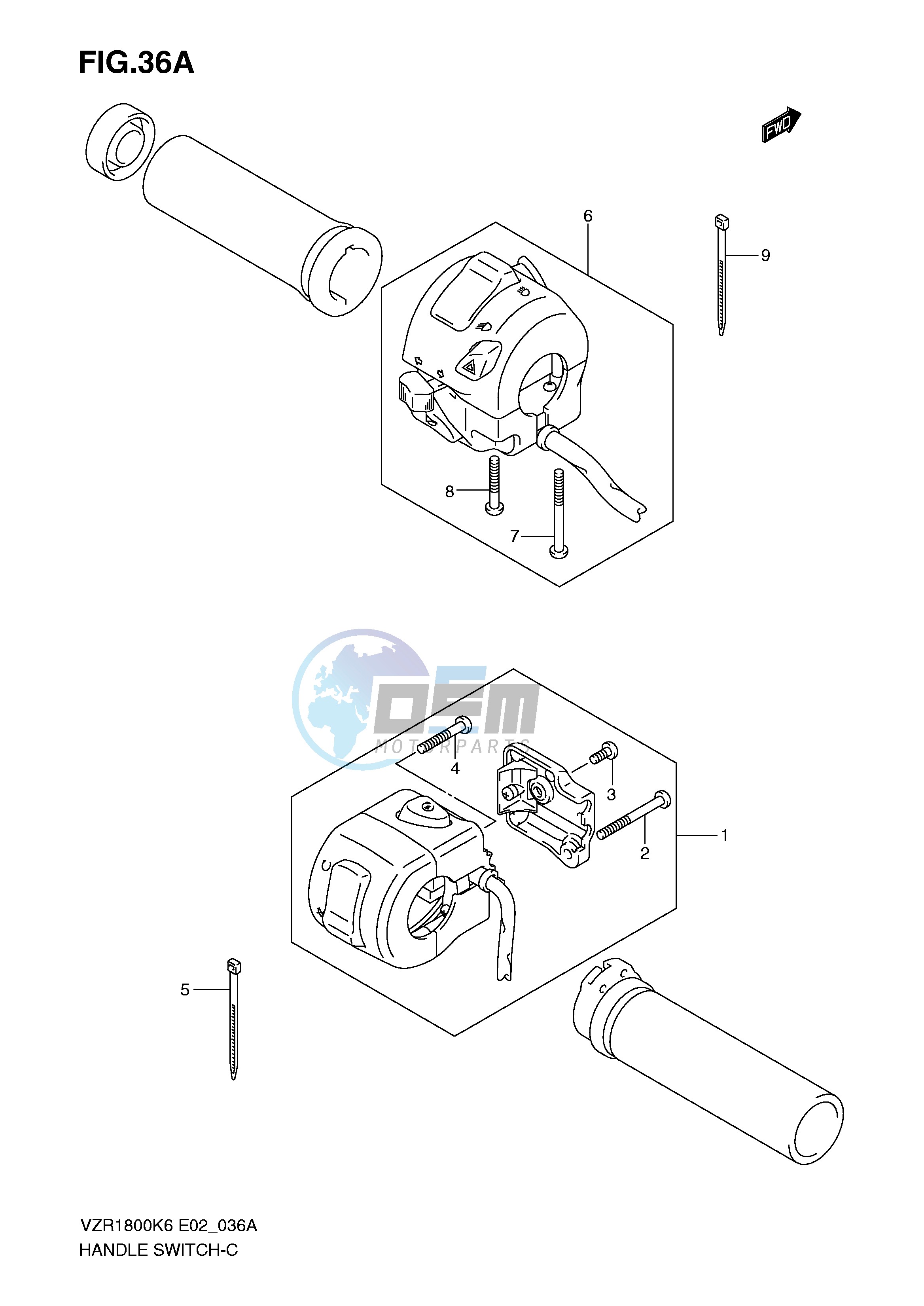 HANDLE SWITCH (VZR1800NK8 NK9 NU2K8 NUFK9)