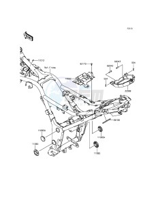 NINJA 300 EX300AEF XX (EU ME A(FRICA) drawing Frame Fittings