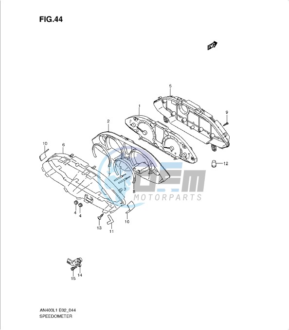 SPEEDOMETER (AN400ZAL1 E51)