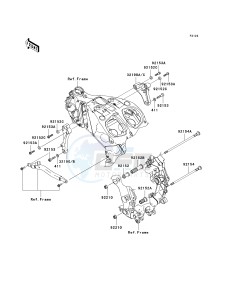 KRF 750 F [TERYX 750 4X4 NRA OUTDOORS] (F8F) C9FA drawing ENGINE MOUNT