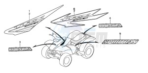 TRX300EX SPORTRAX 300EX drawing MARK (TRX300EX'05,'06)