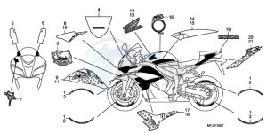 CBR600RR9 Europe Direct - (ED / SPC) drawing MARK/STRIPE (8)