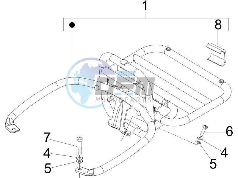 Rear luggage rack