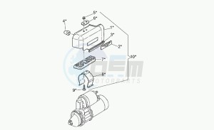 California 1100 Jackal Jackal drawing Optional starter cover