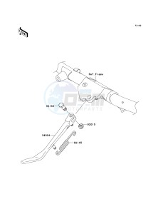 VN 1600 A [VULCAN 1600 CLASSIC] (A6F-A8FA) A7F drawing STAND-- S- -