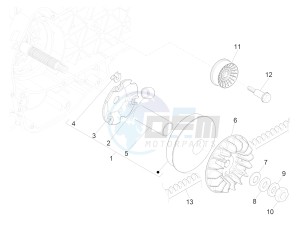 GTS 300 ie ABS E4 (EMEA) (EN, EU) drawing Driving pulley