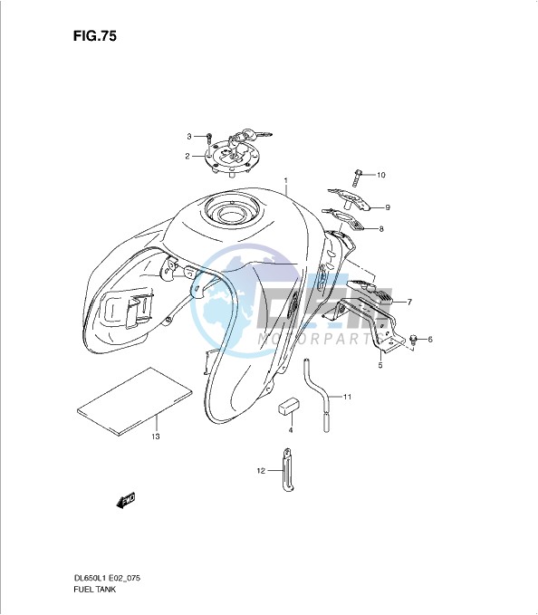 FUEL TANK (DL650L1 E19)