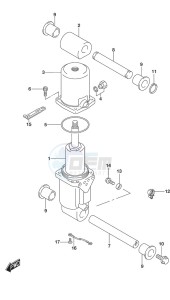 DF 115A drawing Trim Cylinder