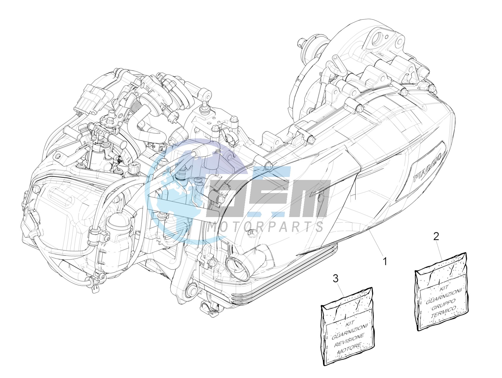 Engine, assembly