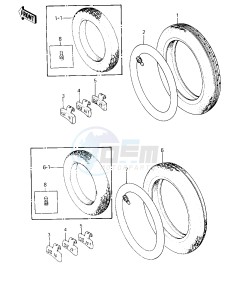 KZ 550 A (A1-A2) drawing TIRES -- 80-81 A1_A2- -