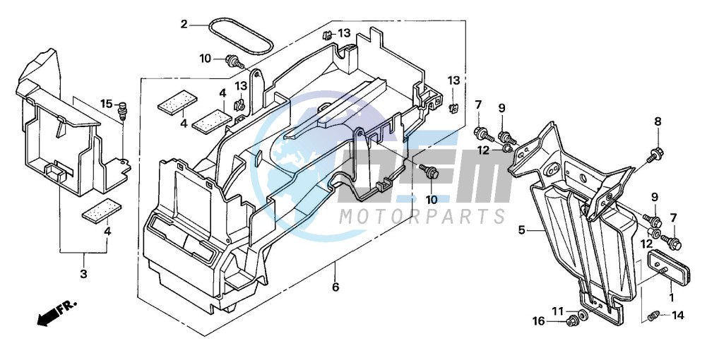 REAR FENDER (CB1300A/SA)